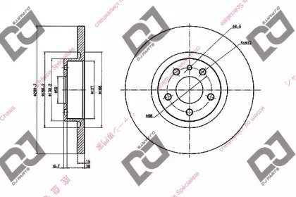 Тормозной диск DJ PARTS BD1933